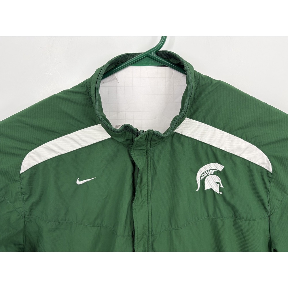Nike Team VINTAGE Michigan State Men's Storm Fit Full Zip Windbreaker Jacket, M